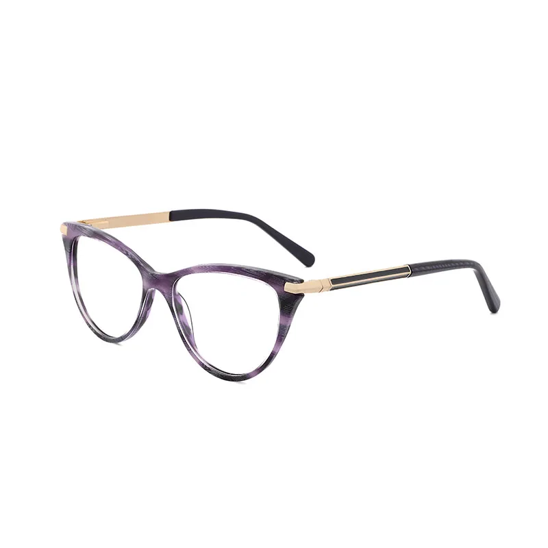 Acetate Glasses Frames Retro Optical Frame Women Cat Eye Prescription Eyeglasses Sexy Myopia Glasses Small Face Suitable Frame - Frame Color: C5