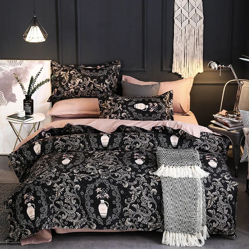 

Luxury Bedding Sets Jacquard Duvet Cover Set wedding Bedclothes Bed Linen Quilt Cover