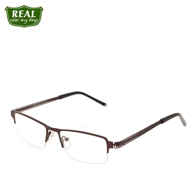 

REAL 2019 Classic Classical Rectangle Lens Flat Myopia Optical Mirror Glasses Frame Women Simple Metal Frame Eyeglasses For Men