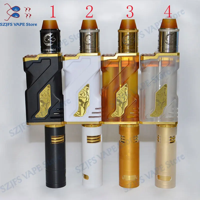 

Kratos Elite Box Mod with Chronos Competition Rda E-cigarette Kits dual 18650 21700 Battery 510 thread box kit vape Avid Lyfe