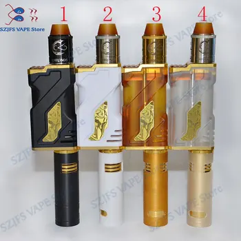 

Kratos Elite Box Mod with Chronos Competition Rda E-cigarette Kits dual 18650 21700 Battery 510 thread box kit vape Avid Lyfe