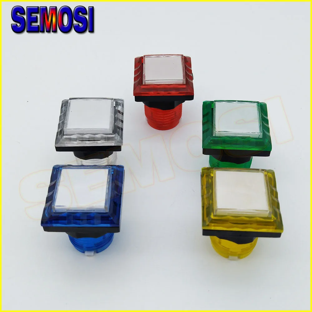 

20 pcs / set 32mm Square 12V Arcade Button Illuminated Push Button with Micro Switch + 12V LED + Holder