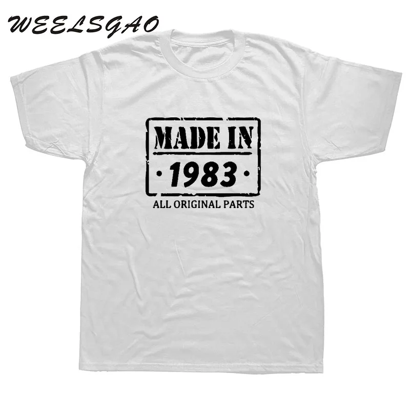 WEELSGAO 33rd Birthday T Shirt Made In 1983 Mens Funny T SHIRT 2018 mens clothing WEELSGAO 33rd Birthday T Shirt Made In 1983 Mens Funny T SHIRT 2018 mens clothing