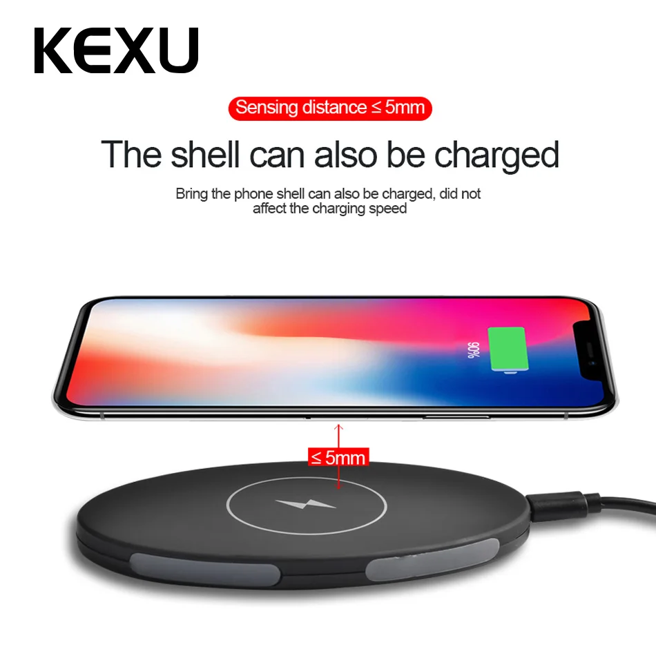 Samsung Tablet S7 Wireless Charging KEXU Qi Wireless Charging Pad 3 Coils Qi Wireless Charger for Samsung