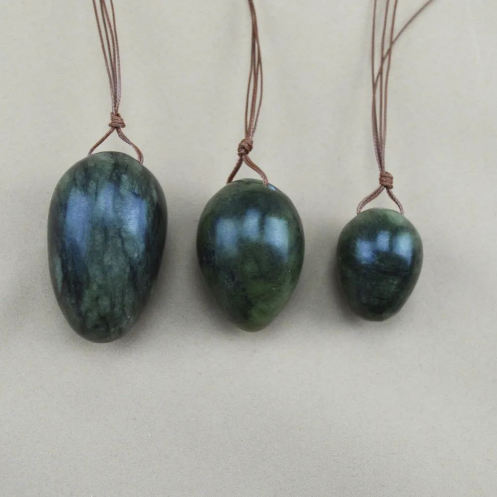 1 Set natural jade egg with brown string for kegel exercise pelvic floor muscles vaginal exercise yoni egg ben wa ball 1 Set natural jade egg with brown string for kegel exercise pelvic floor muscles vaginal exercise yoni egg ben wa ball