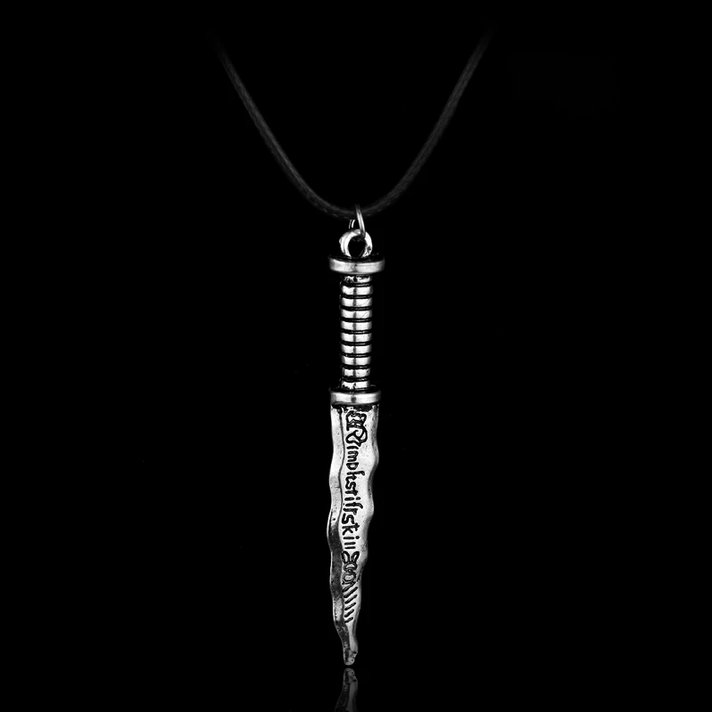 

dongsheng New Snow White Once Upon A Time Necklace Rumpelstiltskin Dagger Pendant Necklace For Women Girl Necklace Gift-30