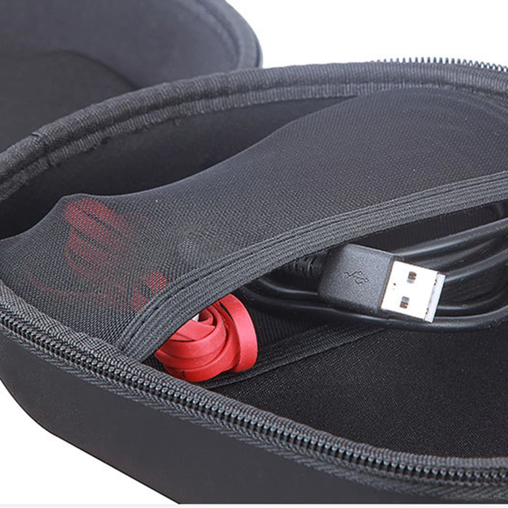New EVA Storage Bag Carrying Case for Beats EP Sony MDRV6 Sennheiser HD 380 PRO Philips Beats and more Over ear Headphone Black