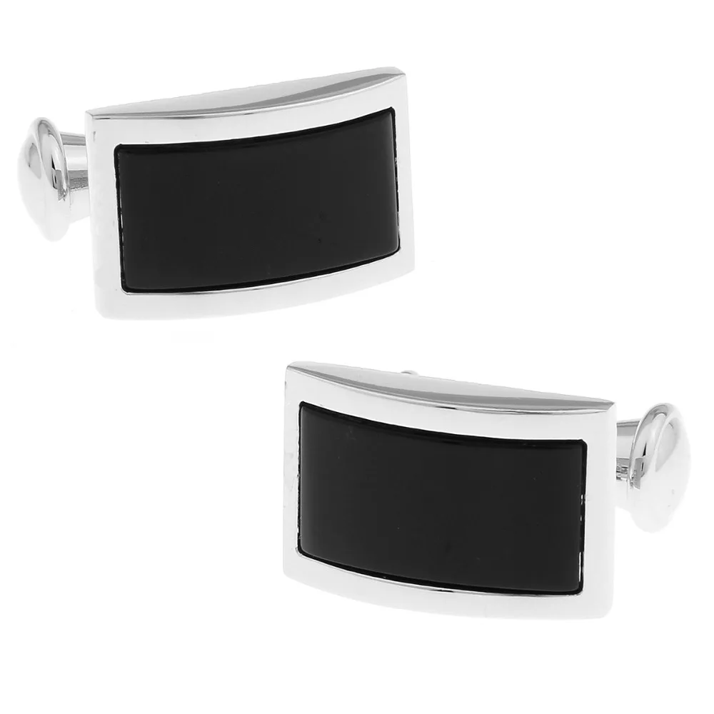 

Mens Wedding Cufflinks Novelty Fancy Black Onyx & Clean Cloth 155883