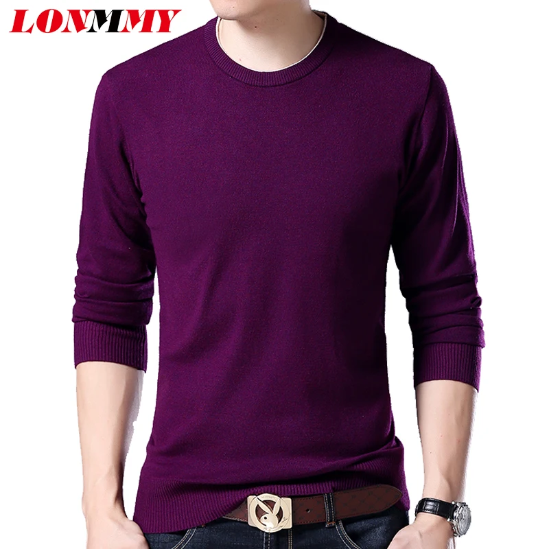 LONMMY 6XL 7XL 8XL Long mens sweaters Straight Casual mens