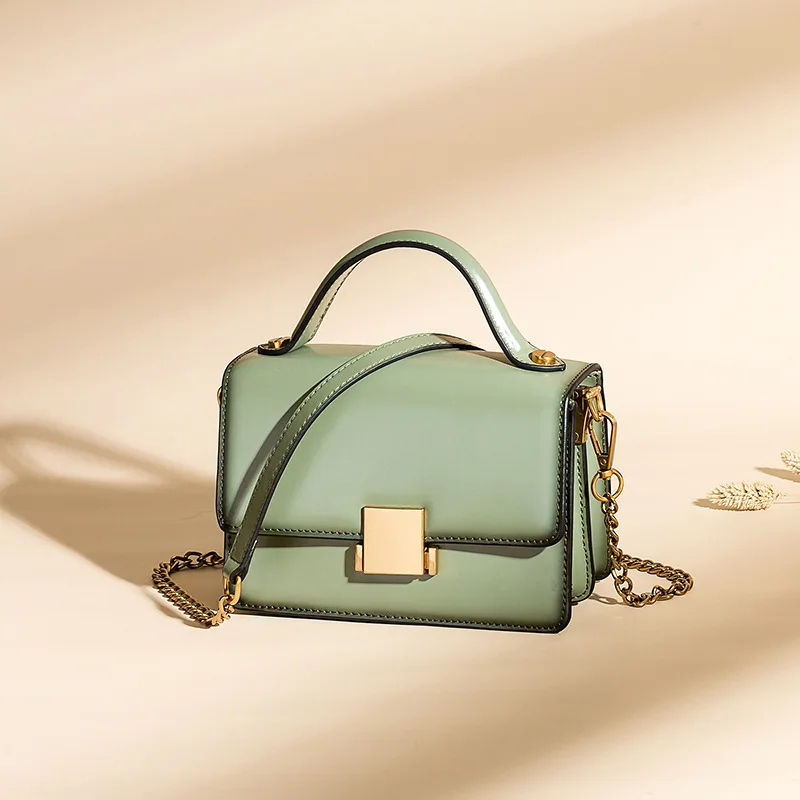 LOEIL Bag female 2018 new leather handbags leather retro small square bag chain shoulder portable diagonal package tide LOEIL Bag female 2018 new leather handbags leather retro small square bag chain shoulder portable diagonal package tide