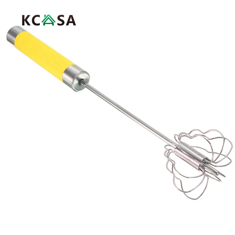 Kcasa-kc015 руководство само превращение Нержавеющая сталь Взбейте Смеситель Frother пенообразователь Яйцо ударные смеситель мешалка для Кухня гаджеты Яйцо инструмент