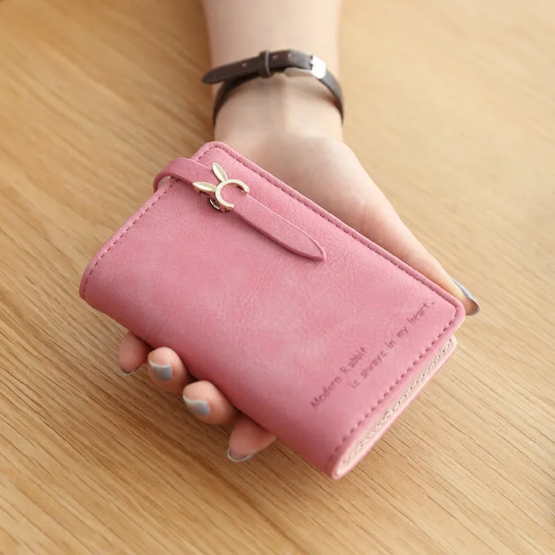 

Cardboard lady's small refreshing card bag cute rabbit hardware BUCKLE multi-functional bank card bag
