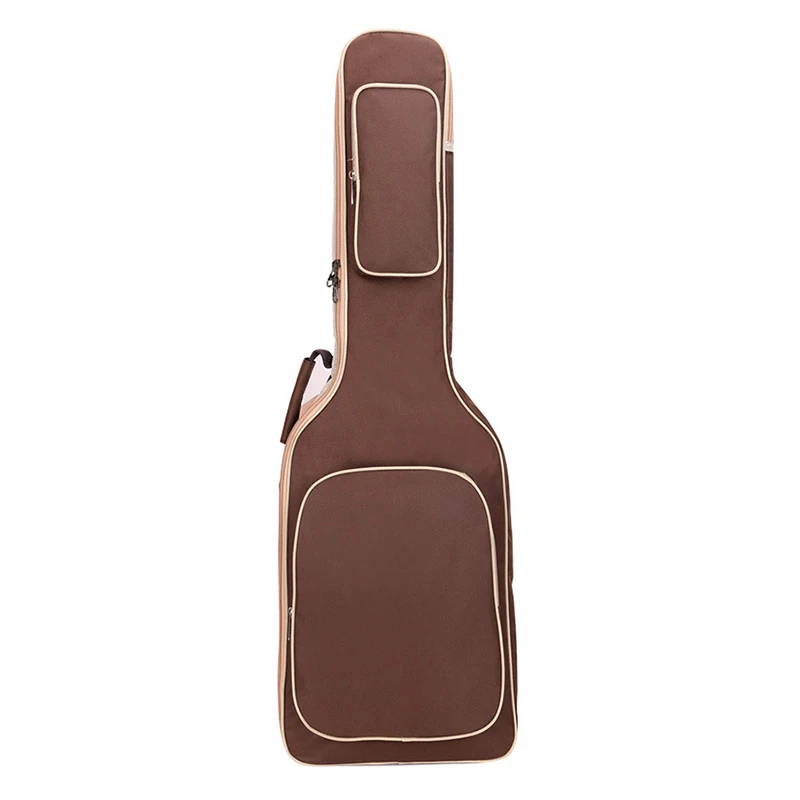 Capa de Guitarra Protetor para Guitarra de Café Bolsala de Alças Mochila à Prova Almofada de 8mm Elétrica Duplas Algodão Espessamento D'água 101x33x6cm - Image 2