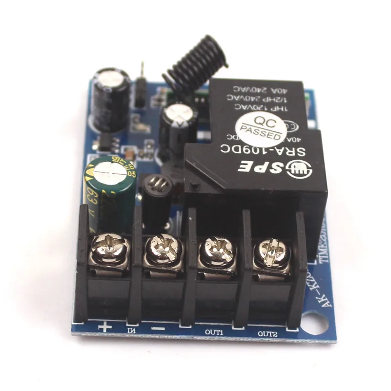 DC 12V 24V 36V 48V 30A Switch Relay Remote Control Switch Water Pump Motor Wireless Switches Transceiver 315433MHz (7)