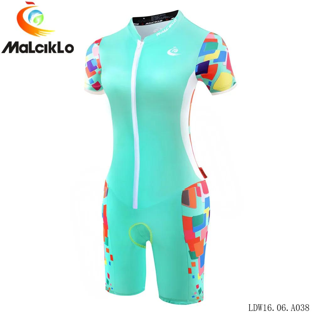 Malciklo ropa ciclismo Майо велосипедная одежда для женщин короткий рукав Велоспорт Джерси Набор Триатлон велосипед бег одежда для плавания - Цвет: 2