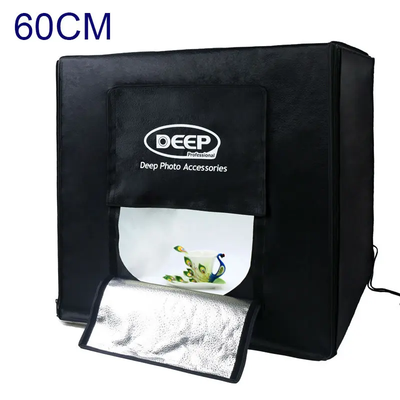 

Dimmer Switch LED Softbox 60x60cm Portable Camera Photo Light Box Tent Studio Lighting Tent For Jewelry Toys Shoting