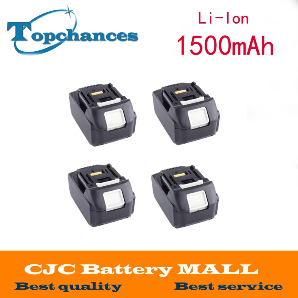 

4pcs 18V 1.5AH Lithium Ion Battery for MAKITA BL1815 194204-5 BCF201 BDF453SHE