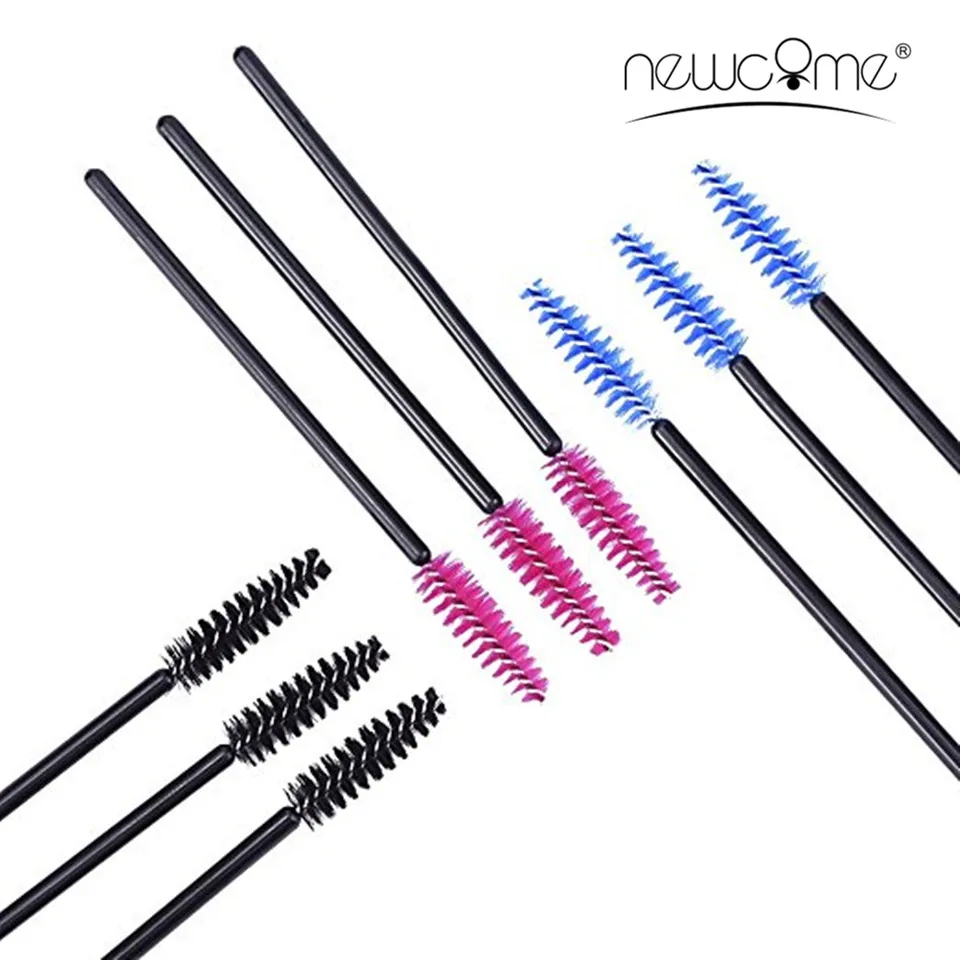 

NEWCOME 50PCS High Quality Soft Eyelash Extension Disposable Mascara Wand Brush Applicator Eyelash Brush Makeup Tool