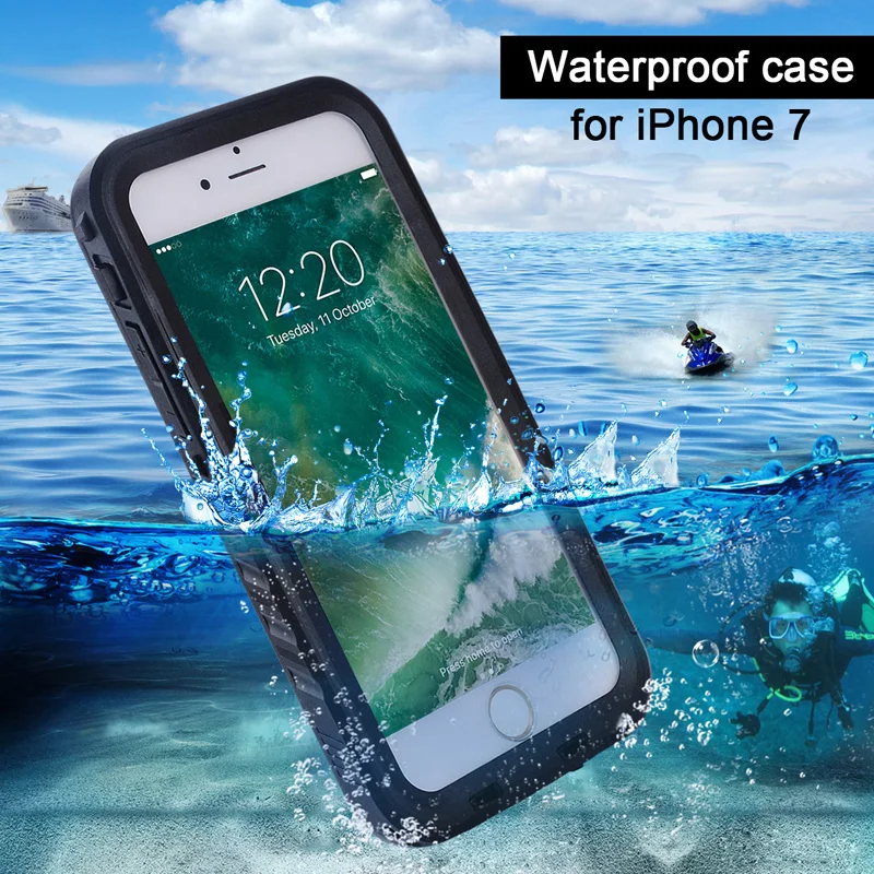 imágenes para Anti choque de Buceo Bajo El Agua A Prueba de Polvo A Prueba de Choques Impermeable Del Teléfono Casos de La Cubierta Para el iphone de Apple 7 360 Completo Del Caso iphone 7 caso imágenes para Anti choque de Buceo Bajo El Agua A Prueba de Polvo A Prueba de Choques Impermeable Del Teléfono Casos de La Cubierta Para el iphone de Apple 7 360 Completo Del Caso iphone 7 caso