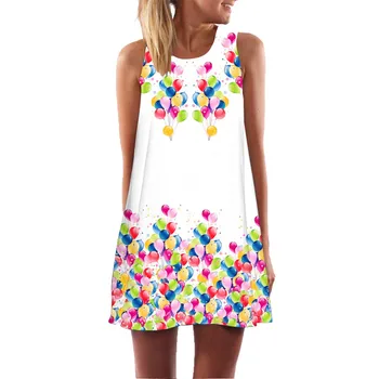 

Large Size New 3D Vintage Print Flower Dress Bohemian Beach Dress Summer Sundresses Women Dresses Dashiki Hippie Boho Vestidos