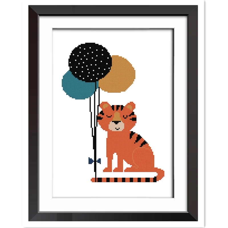 Набор для вышивки крестиком с изображением тигра|counted cross stitch kits|cross kitscounted |