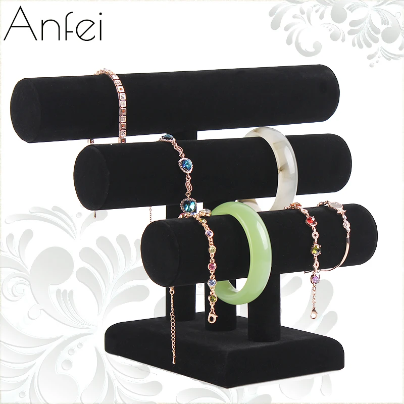 Three Layers bracelet holder Bracelet Display bangle display shelf hair