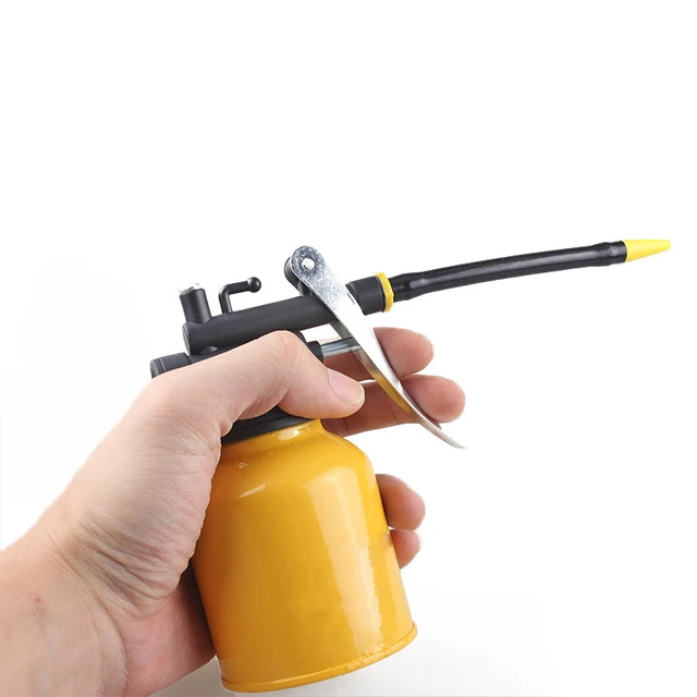 250g HVLP Paint Spray Gun Oil Pump Cans Oiler Hose Grease Machine For