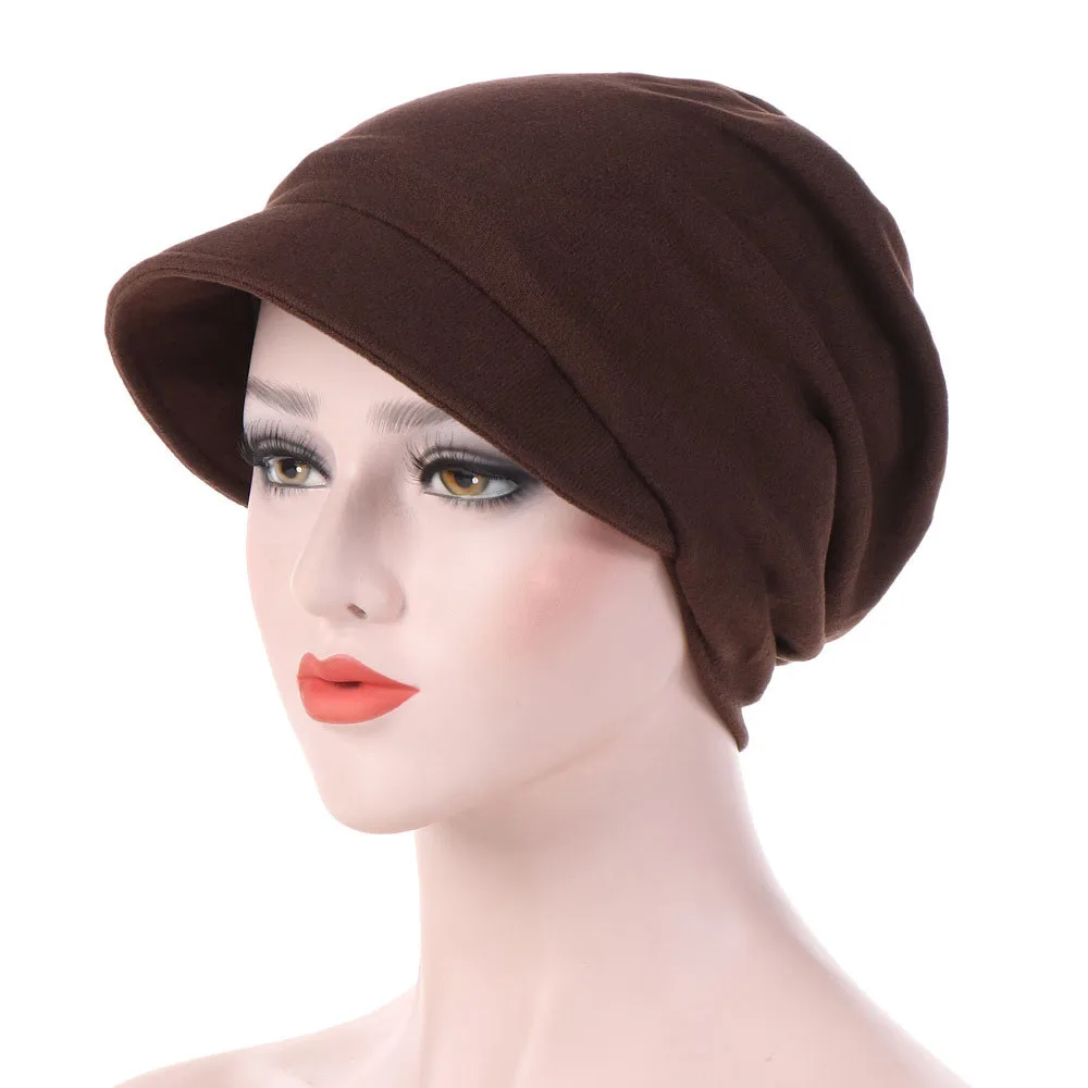 

Women Cotton Warm Windproof Chemotherapy Cap Muslim Hat Head Wrap Cap10.31