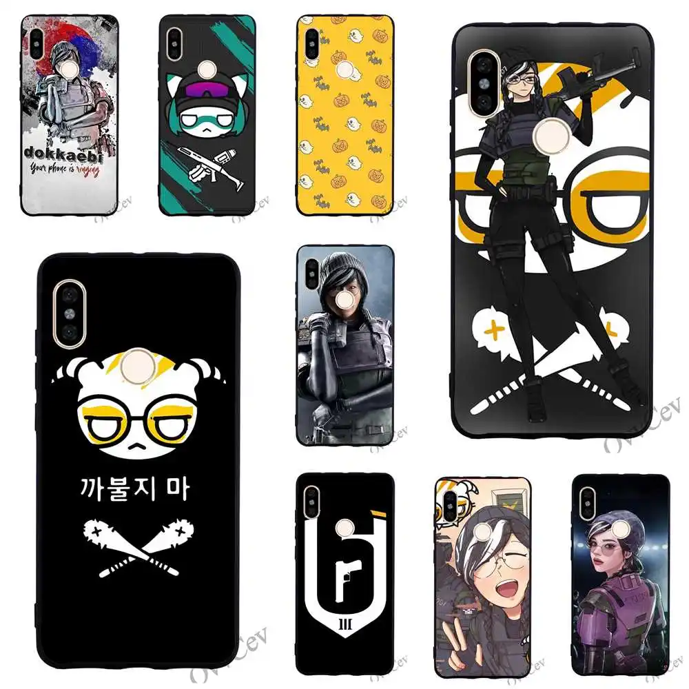 

Shockproof Dokkaebi Rainbow Six Phone Cover for Xiaomi Redmi 6 Case 4X 4A 5 Plus 5A Prime 6A Note 5 Pro Silicone Covers
