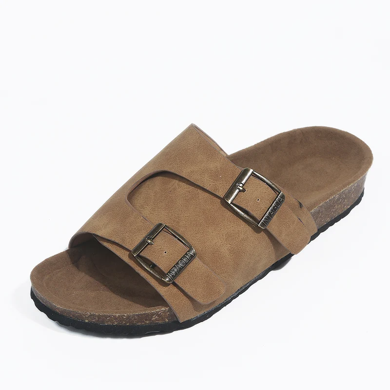 

Tangnest 2019 Summer Beach Slides Women Platform Slippers Outside Slip On Buckle Solid Creepers Ladies Daily Flat Shoes XWT1620