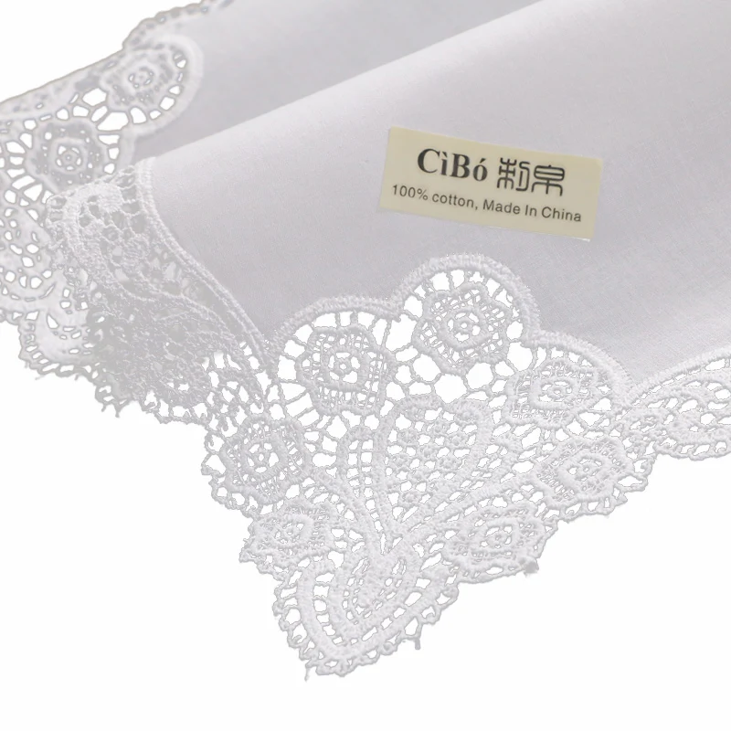 A005: белый изготовлено из хлопка самого высокого качества кружевных носовых платков 12 шт./упак. пустым крючком для женщин/дамы свадебный подарок