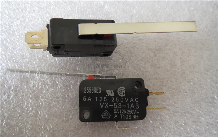 

Original new 100% Japan import VX-53-1A3 micro switch 3pin with handle stroke light touch switch 5A 250VAC