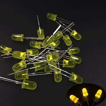 

1000pcs 5mm LED diode Light Yellow free shiiping