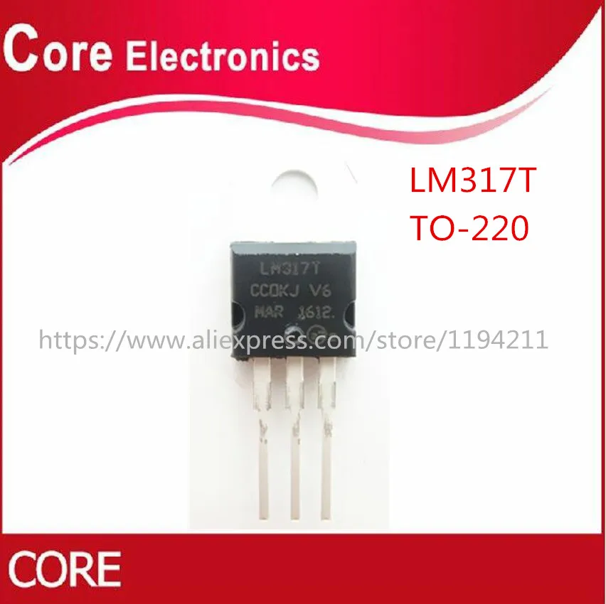 10 шт. LM317T LM317 TO 220 TO220 Регулируемый триодный транзистор новый|Интегральные схемы| |