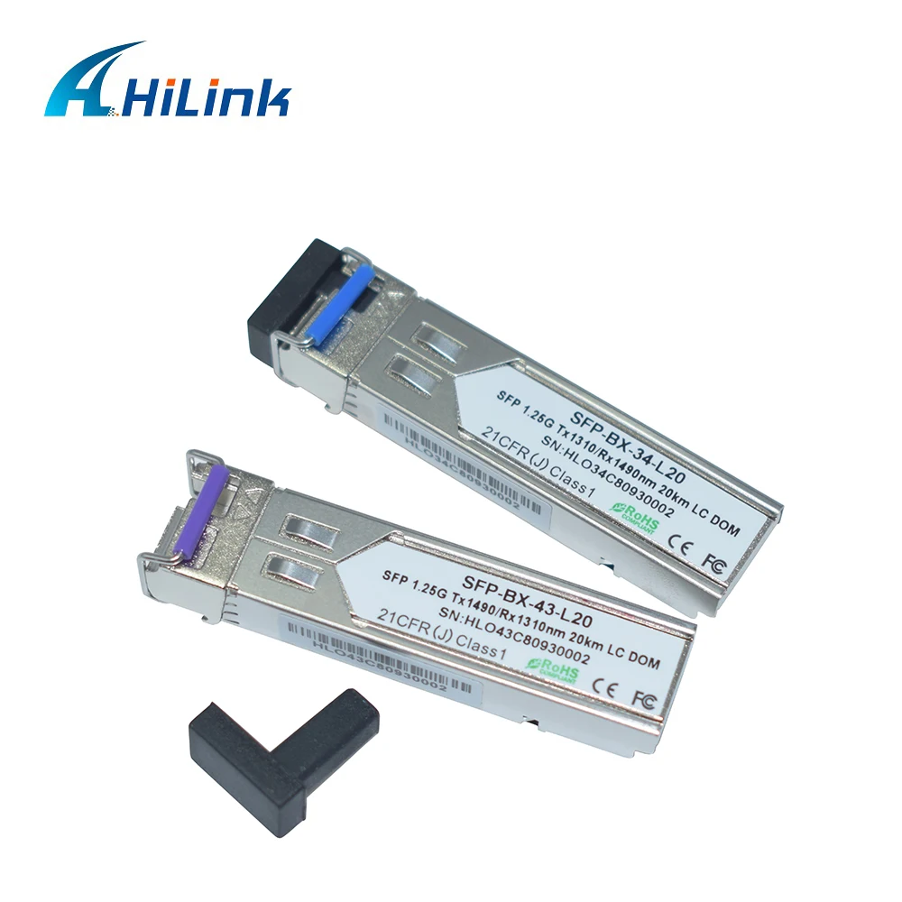 Одноъядерный 1000BASE-BX 1 25G 1310nm/1490nm 20km DOM BiDi SFP LC | Мобильные телефоны и аксессуары