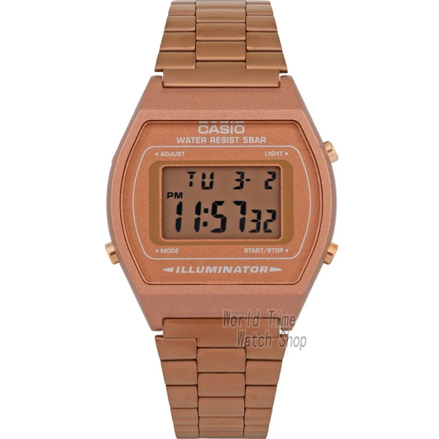 Casio watch Rose gold watch men set brand luxury LED digital Waterproof ...