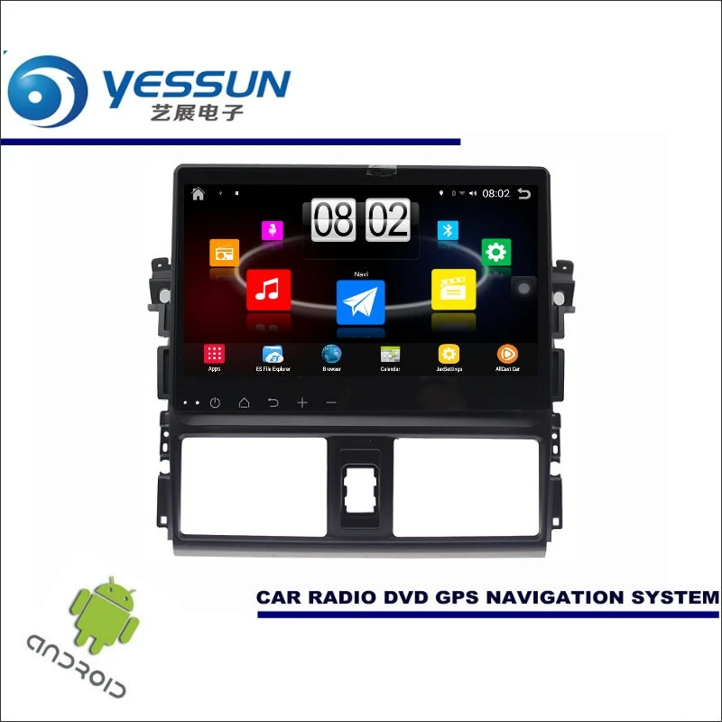

YESSUN Car Android Player Multimedia For Toyota Vios XP150 / Yaris Sedan Radio Stereo GPS Nav Navi ( no CD DVD ) 10.1" HD Screen