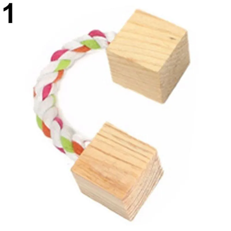 

Wood Mini Exercise Chew Teeth Care Molar Toy for Rabbit Chinchilla Hamster Pet