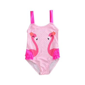 

2017 Toddler Kids Girl Tutu Polka Romper Ruffle Swimsuit Bathing Suit 2-7 Years