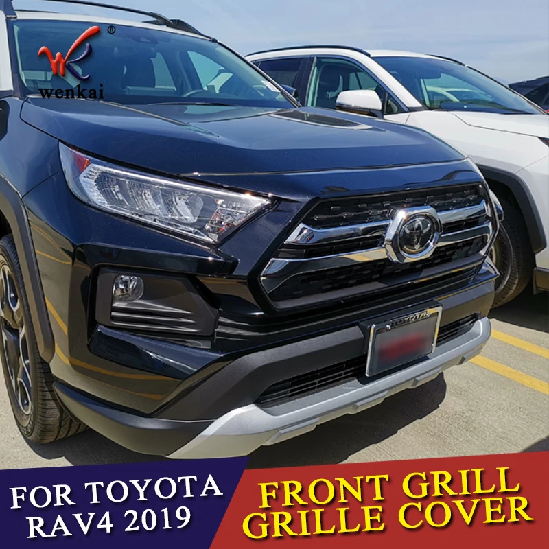 Автостайлинг Запчасти для Toyota Rav4 Rav 4 Adventure 2019 2020 ABS Хром Передняя Центральная