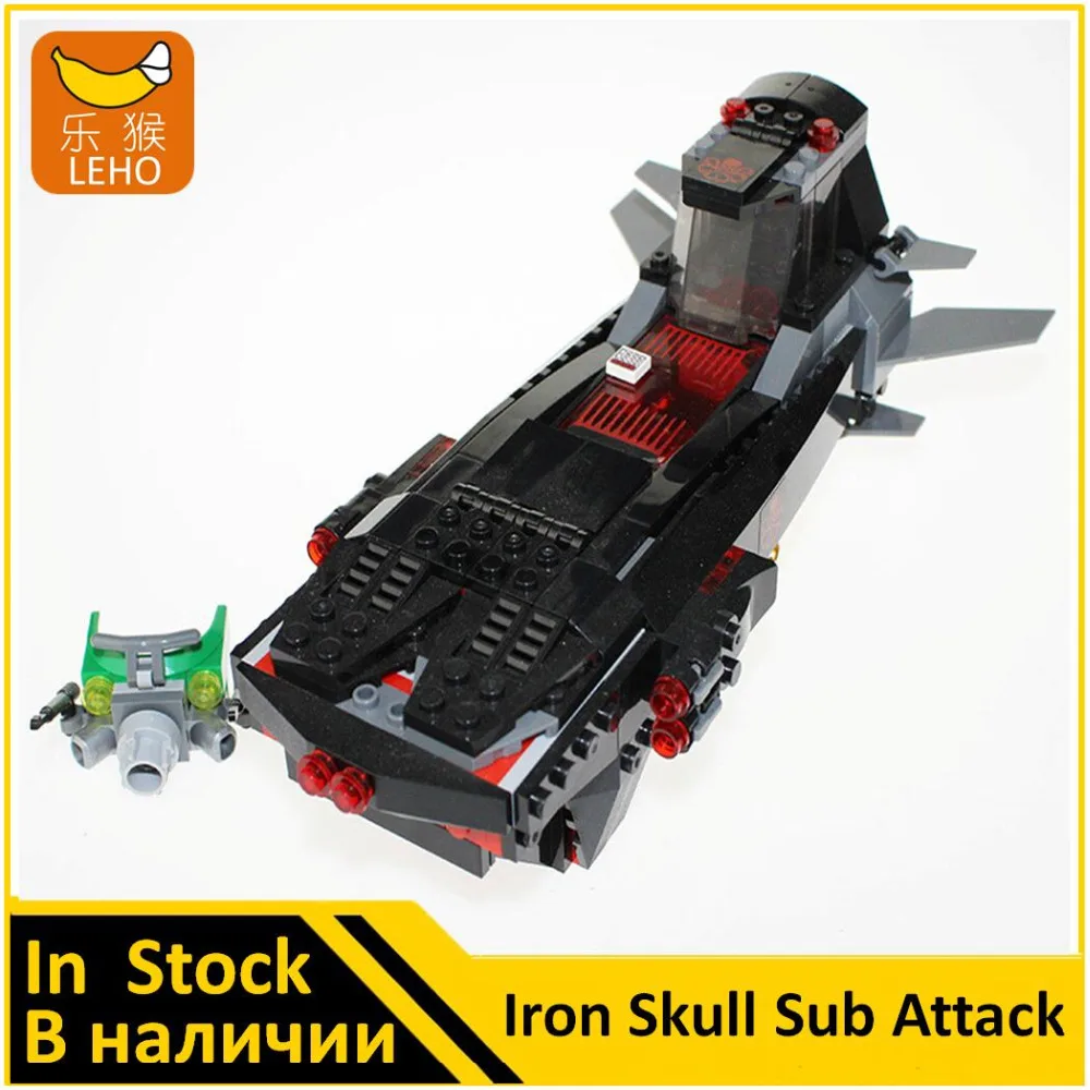 

Building Brick Model 07020 Compatible with Super Heroes Avangers Iron Skull Sub Attack 76047 Toys for Marvel Film
