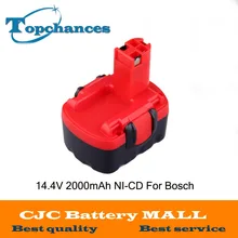 Brand New BAT038 14.4V 2000mAh Rechargeable Battery Pack Power Tools Battery Cordless Drill Replacement for Bosch 3660CK Ni-CD