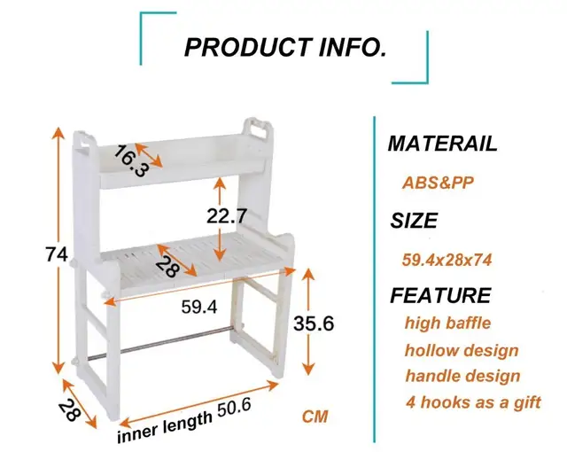 3 Tier Kitchen Shelf Microwave Oven Rack Shelf Matel Storage