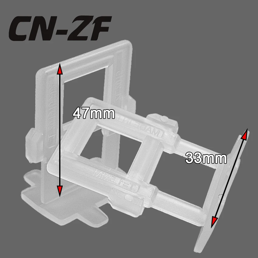 CN-ZF пластиковые керамические зазоры плоские 50 шт. зажим уровня плитки выравниватели для пола плитки инструменты выравнивания прокладки системы зажимы 1,5 мм для плитки