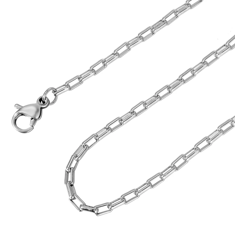 Нержавеющая сталь funique Серебряный тон витая веревка микс цепь ожерелье для изготовления ювелирных изделий мужское женское ожерелье с длинной цепью ювелирные изделия