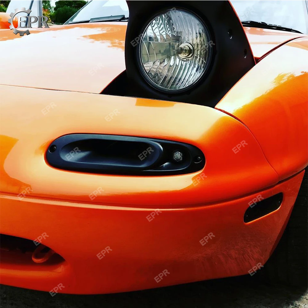 Для Mazda MX5 NA(1989-1997) армированный пластик Включите Singal индикатор Стекло волокна воздухозаборник Тип тюнинг части для MX5 на волокна Стекло воздуховод