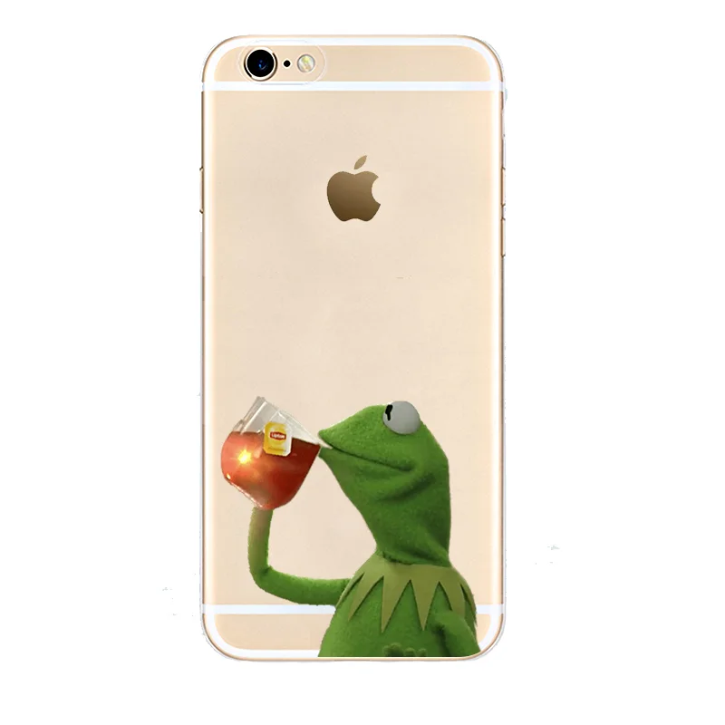 Kermit лягушка Экспрессия ТПУ мягкий силиконовый прозрачный чехол для телефона для iPhone X XS MAX 6 7 8 plus 5 5S 6s se XR лучший корпус - Цвет: 5444