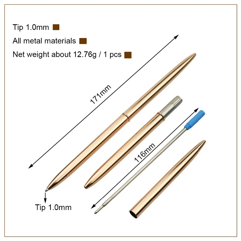 Горячая ручка 3 шт. или заправка 1,0 мм 20 шт. металлическая деловая офисная Подарочная вывеска шариковая ручка письменная ручка чрезвычайно Красивая новая канцелярская