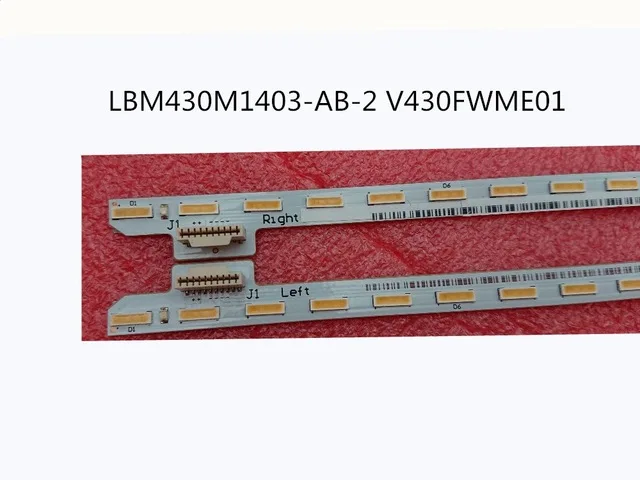 

(New Kit) 2 PCS 40LEDs 465mm strip for KDL-43W805C KDL-43W809C KDL-43W807C LBM430M1403-AB-2 V430FWME01