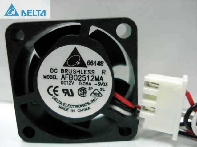 Для delta AFB02512MA 2510 25 мм DC 12V 0.06A двойной шаровой 3 P осевой мини микро Вентилятор